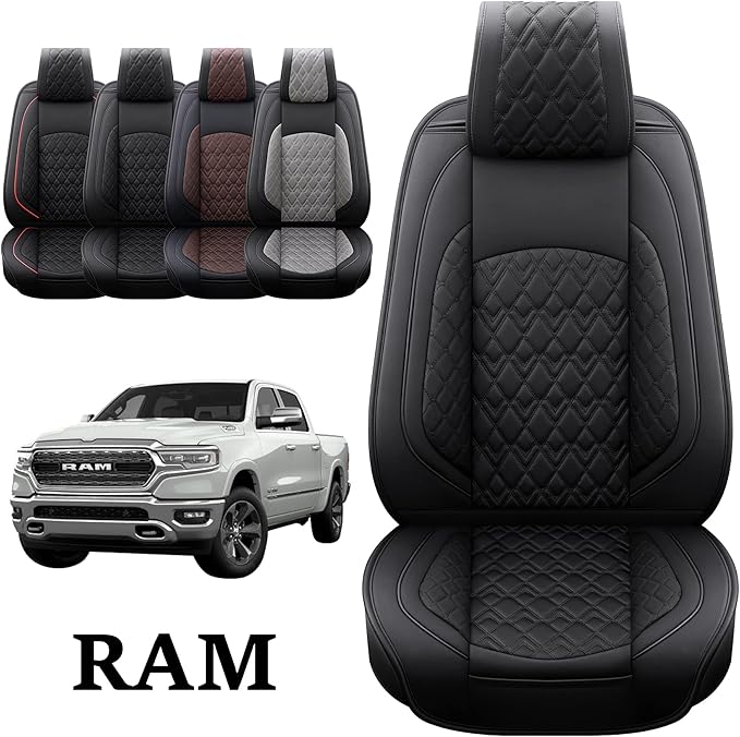 JOJOBAY Car Seat Covers for Dodge Ram Full Set, Fit Ram 2009-2023 - Image 6