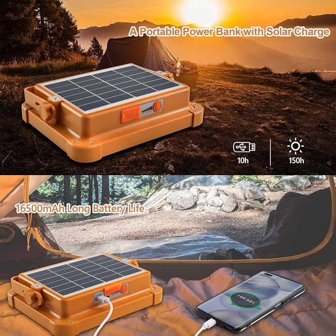 Portable LED Work Solar Light 100W 16500mAh 10000 LM - Image 5