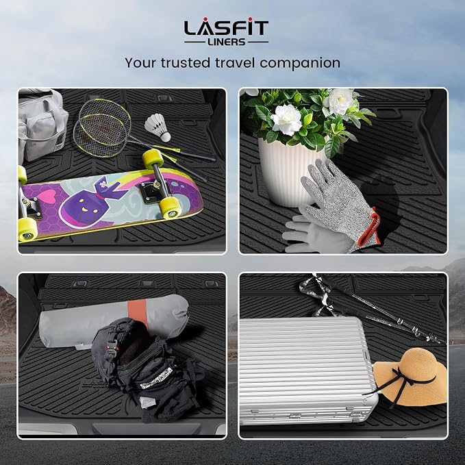 LASFIT Cargo Mat for Jeep Grand Cherokee 2011-2021 All Weather TPE Custom Fit - Image 5