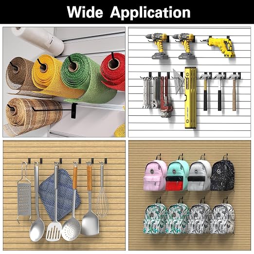 3-H Slatwall Accessories 30 Pack, 2 Inch Slatwall Hooks & Hangers, Heavy Duty - Image 5