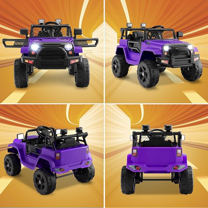 Costzon Ride on Car, 12V Battery Powered Truck Vehicle - Image 8