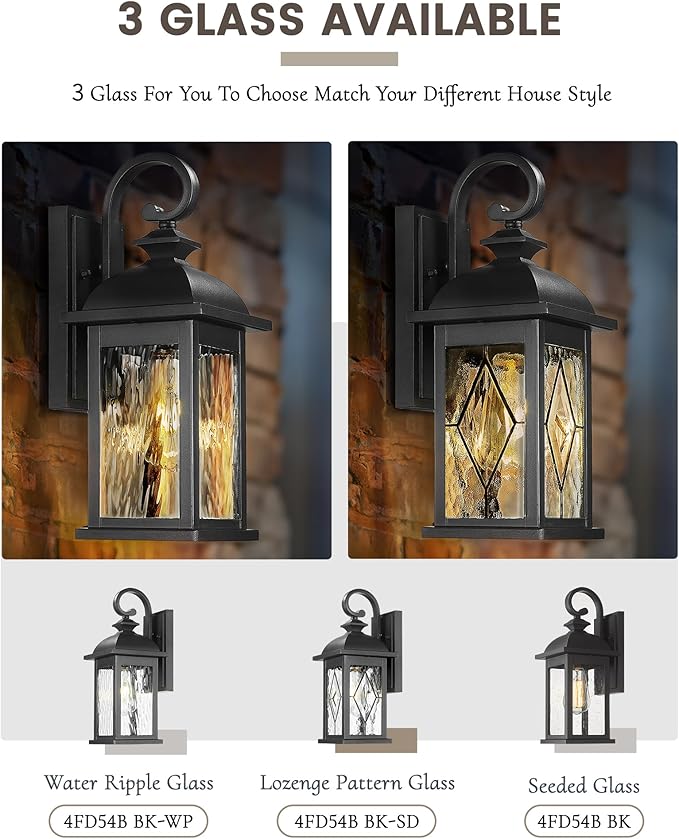 FEMILA 15" Exterior Wall Sconce, Anti-Rust Matte Black Finish - Image 6