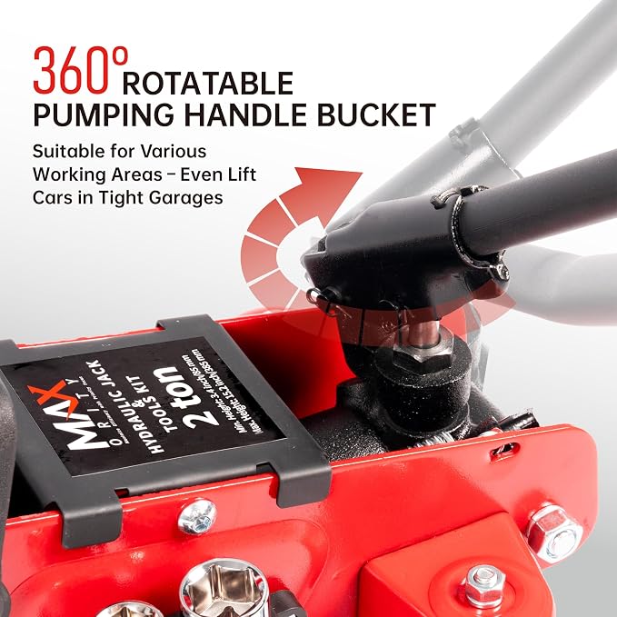 2-Ton Hydraulic Low Profile Trolley Garage Service/Floor Jack - Image 3