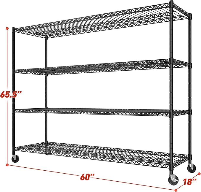 REIBII 60''W Storage Shelves 2399LBS Garage Shelving Heavy Duty - Image 3