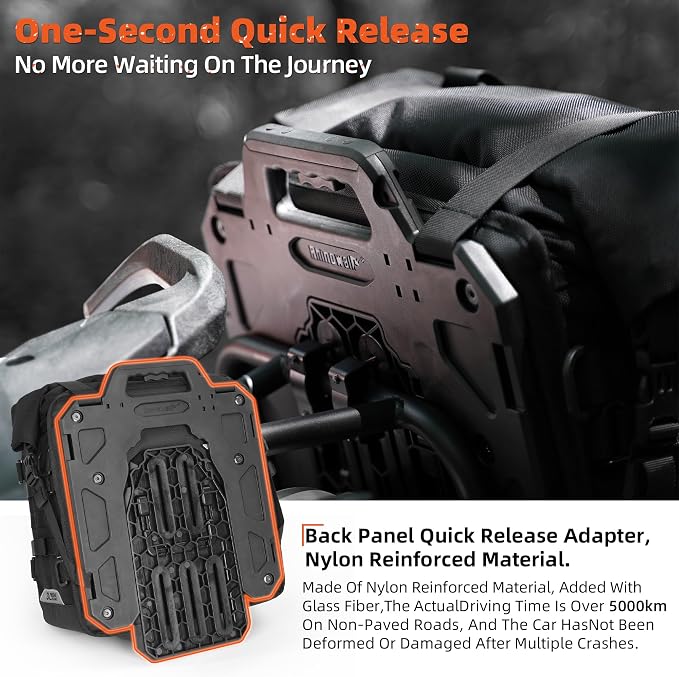 Rhinowalk Motorcycle Saddlebag 35L Waterproof, Quick Release Motorbike Side Bag - Image 2