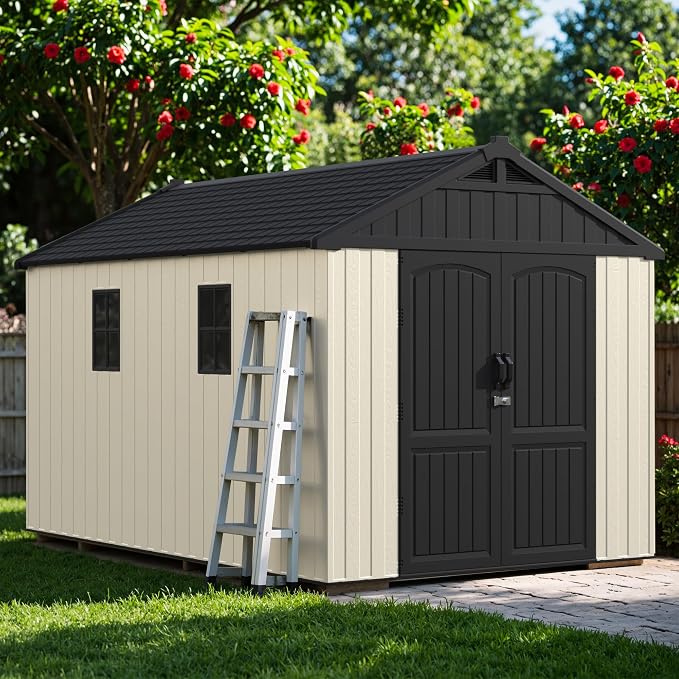 Greesum 8×12 FT Plastic Outdoor Storage Shed - Image 2