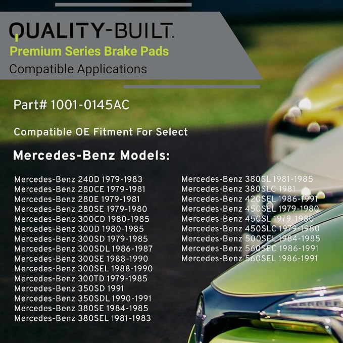 Premium Ceramic Front Brake Pads Compatible - Image 3