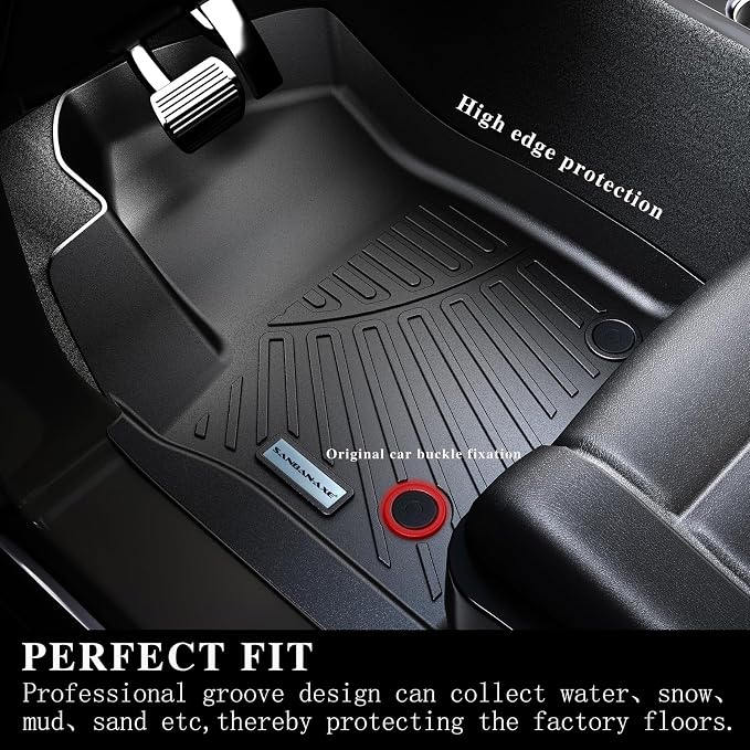 Floor Mats & Trunk mat for 2018-2024 Ford Expedition MAX, TPE All Weather - Image 3