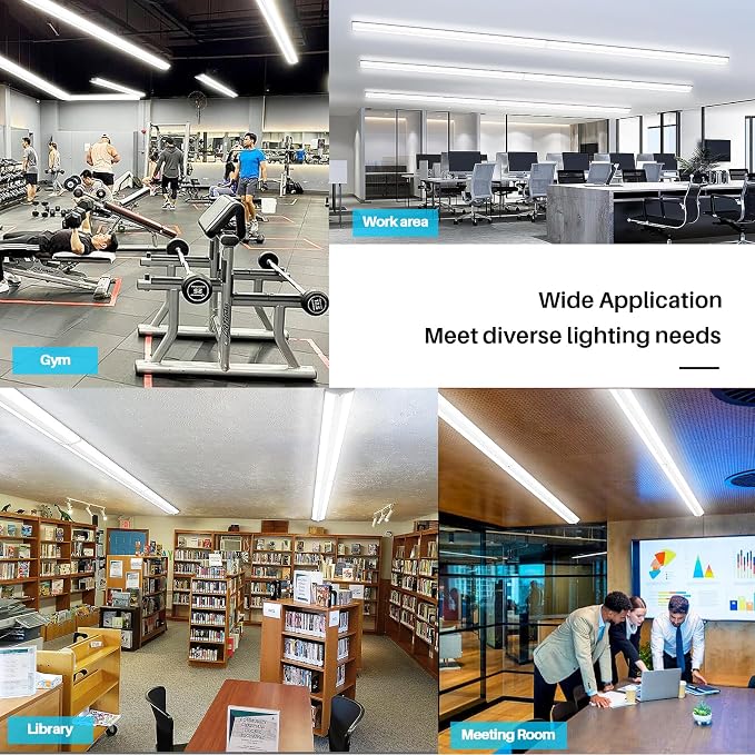 ANTLUX 8FT LED Shop Light, Ultra Slim LED Wraparound 110W, Commercial 8 Foot - Image 6