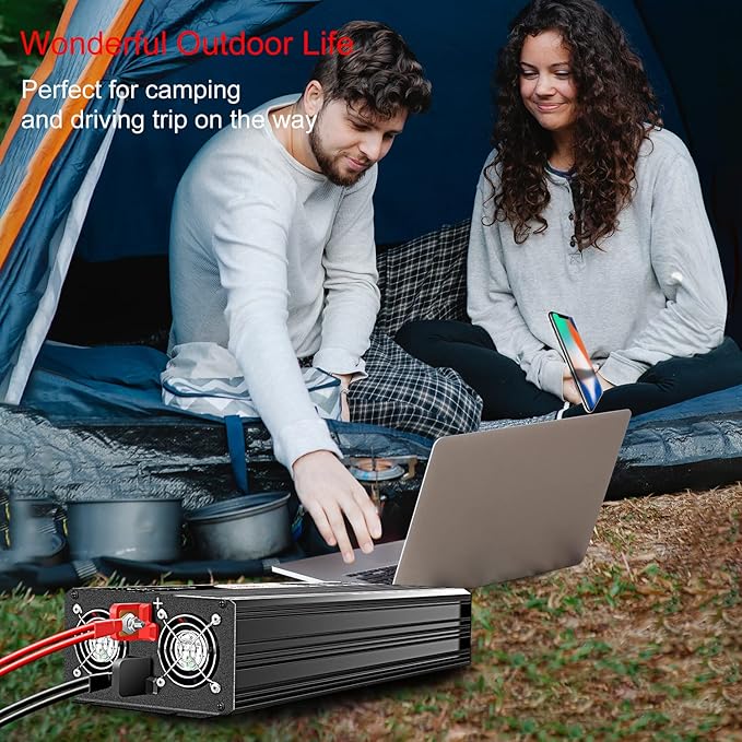 Xijia LCD-Display 3000W dc 48v to 110V 120V ac 60HZ Pure sine Wave Solar - Image 10
