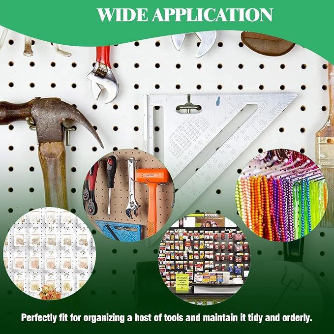 50Pcs 6"/15CM Pegboard Hooks Assortment Set, Metal Peg Board Hooks - Image 7
