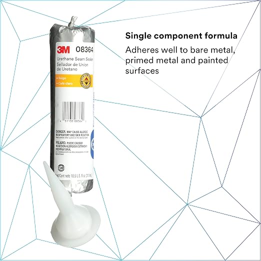 3M Urethane Seam Sealer, High Solids, Permanently Flexible, 310 mL/10.5 oz Foil - Image 2