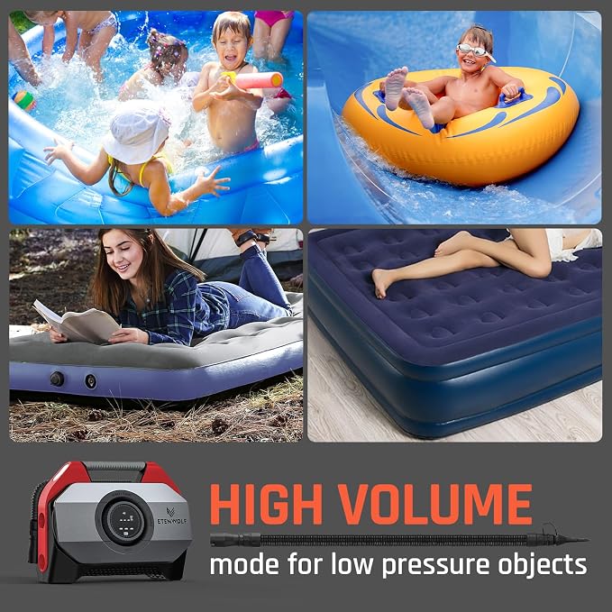 ETENWOLF VORTEX S6 Tire Inflator Portable Air Compressor - Image 8