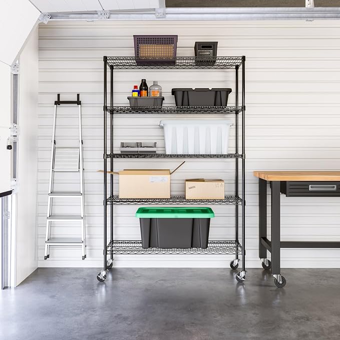 Seville Classics UltraDurable Heavy Duty NSF Solid Steel Wire Rack Storage Unit - Image 3