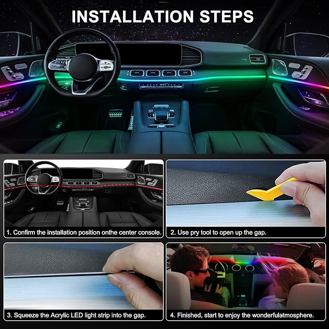 Acrylic Interior Car LED Strip Light - Image 6