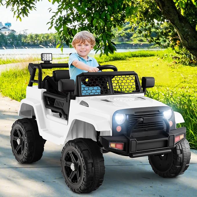 OLAKIDS Kids Ride On Truck, 12V Electric Vehicle Jeep Car - Image 2