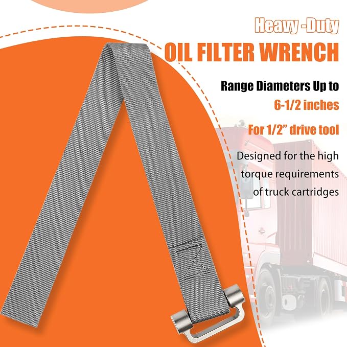Heavy Duty Strap Oil Filter Wrench - Image 7