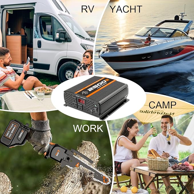2500 Watt car Power Inverter 12V to 110V /120V, 2000+ watt invertor - Image 7