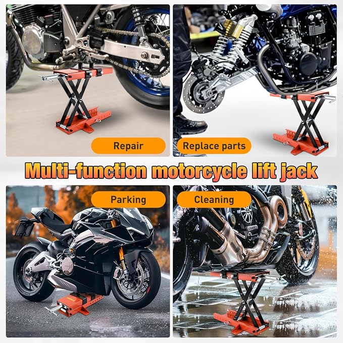 Nilight Motorcycle Lift 1100 LBS ATV Scissor Jacks - Image 7