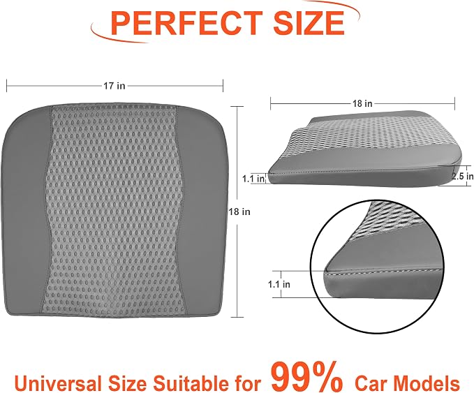 Car Seat Cushion, Comfort Memory Foam Car Cushions - Image 7