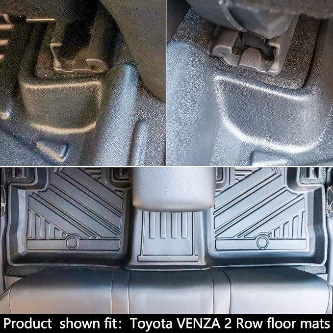 All -Weather Floor Mats Fit for Toyota Venza 2025 2024 2023 2022 2021 Trunk - Image 4