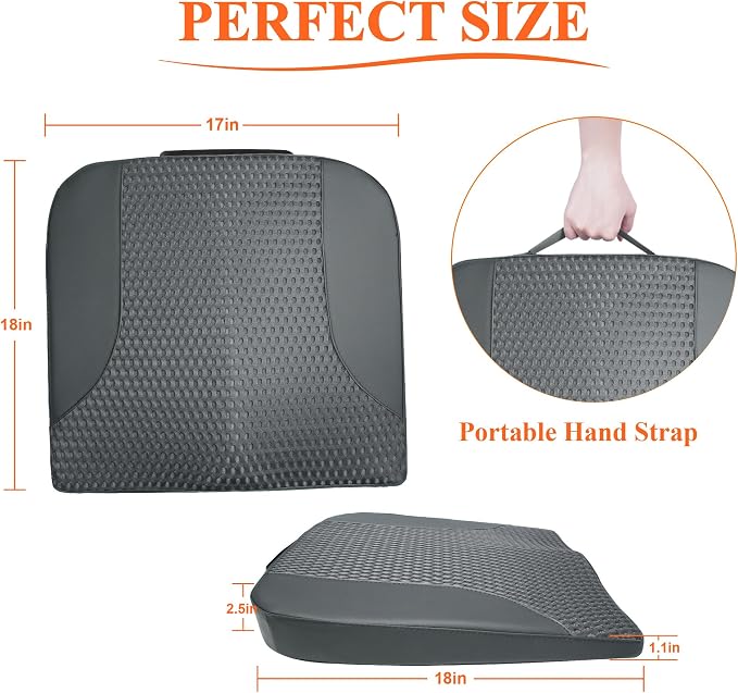 kingphenix Premium Car Seat Cushion, Memory Foam Driver Seat Cushion to Improve - Image 6