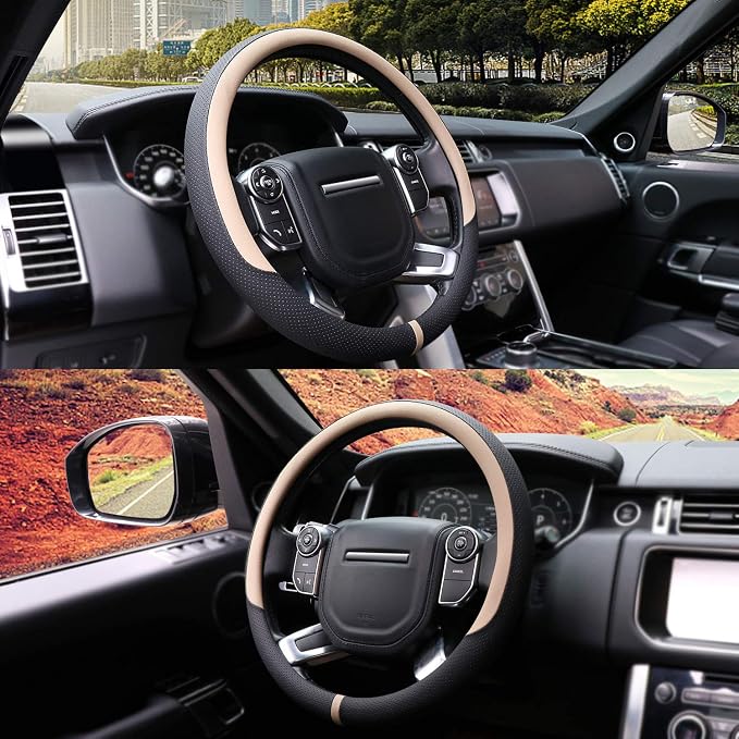 COFIT Breathable Car Steering Wheel Cover 16 inch Auto Universal Leather Wrap - Image 2
