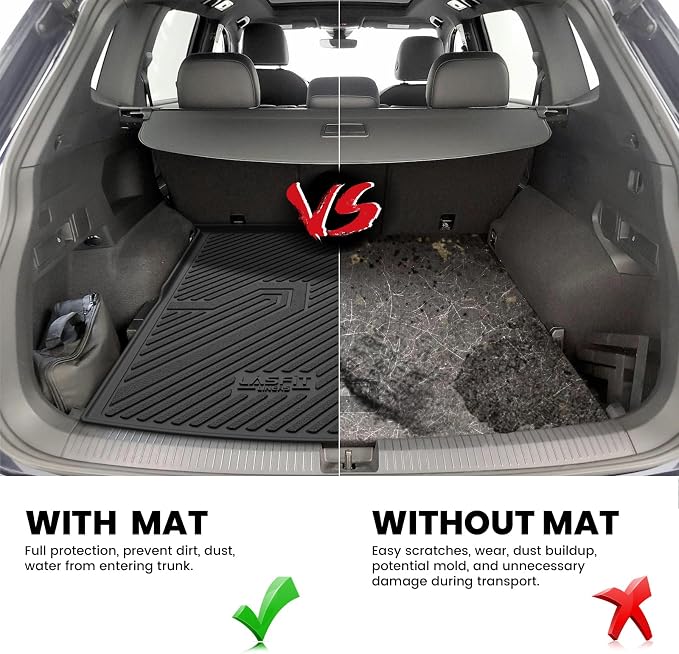 LASFIT Cargo Mat for Volkswagen Tiguan 2018-2024（Fit 5 Seats Not Fit 7 Seats） - Image 5