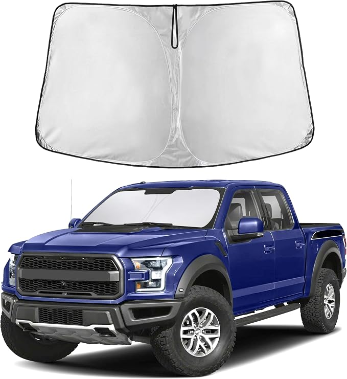 Econour Windshield Sun Shade for 2022-2025 Ford F150 Accessories Pickup Truck by EcoNour