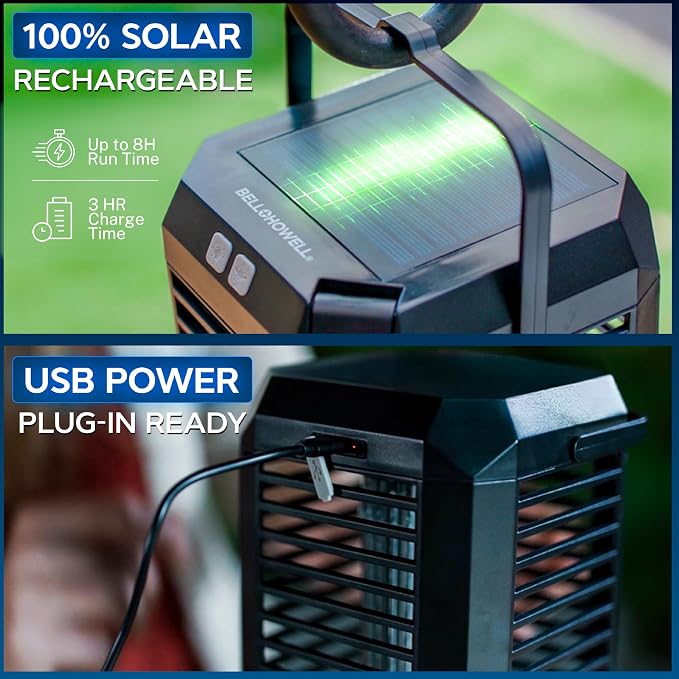 Rogue 2 in 1 Solar Bug Zapper Outdoor and Bug Zapper Indoor Plug in - Image 2