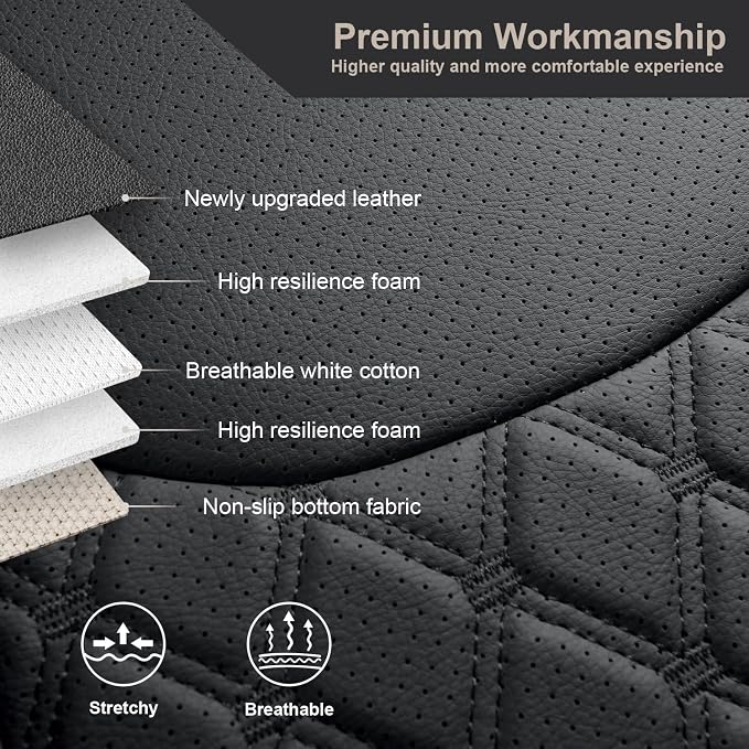 GIANT PANDA Customized Full Set Car Seat Covers - Image 7