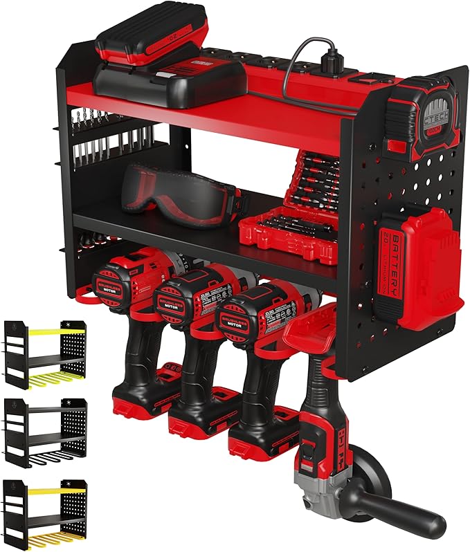 Power Tool Organizer Wall Mount by BUILTSTRONG
