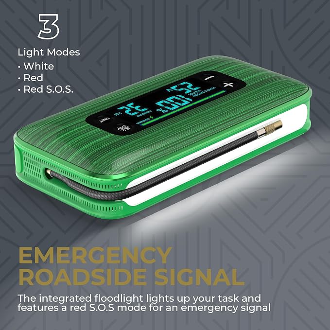 HALO Bolt Ultimate 3 Portable Car Battery Jump Starter | 130 PSI Air Compressor - Image 7
