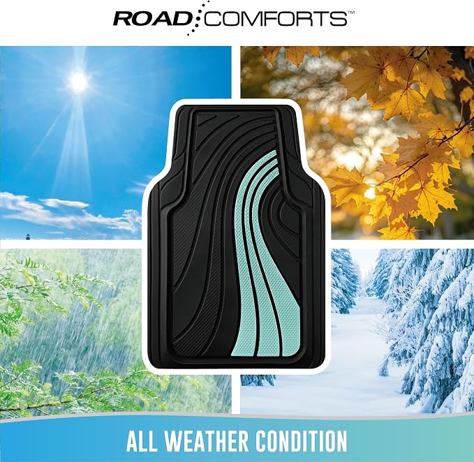 Road Comforts Car Floor Mats Full Set – Front & Rear Car Floor Mats - Image 4
