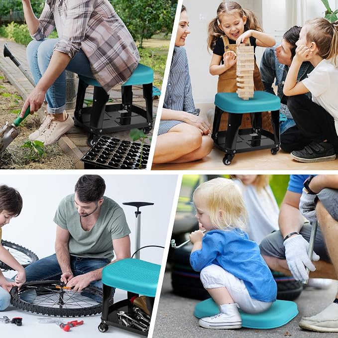 DURATECH Rolling Mechanic Stool, Shop Stools - Image 7