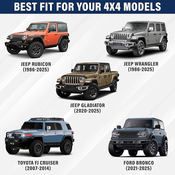 EcoNour Jeep Windshield Sunshade | Sun Visor - Image 3