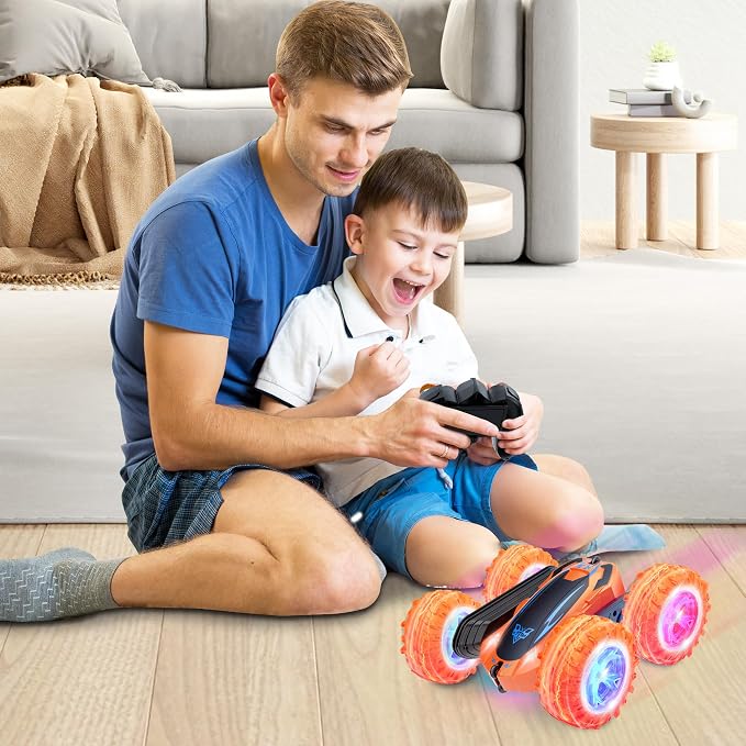 Remote Control Car, 2.4GHz Electric Race Stunt Car, Double Sided 360° Rolling - Image 7