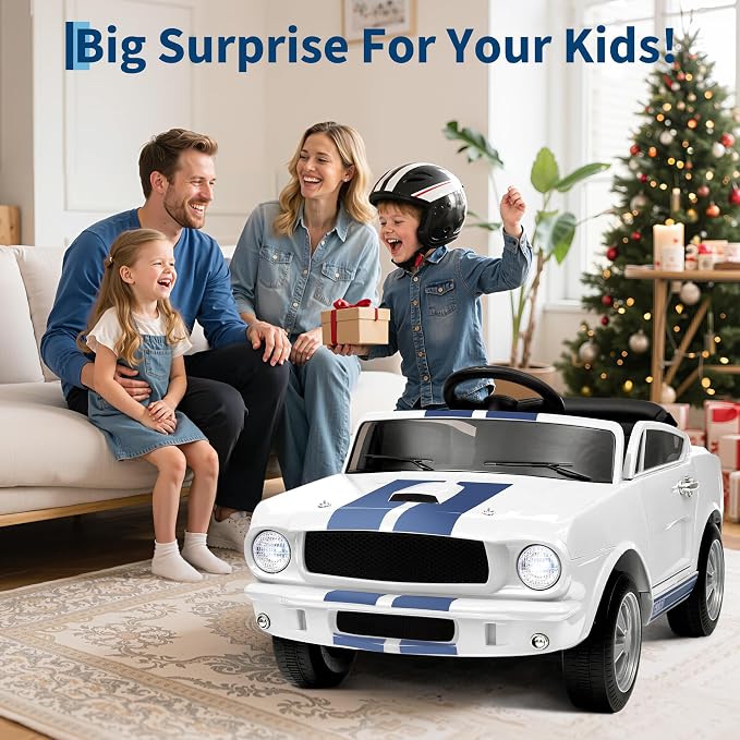12V Ride on Car Licensed Shelby GT350, Battery Powered Ride On Toy - Image 7