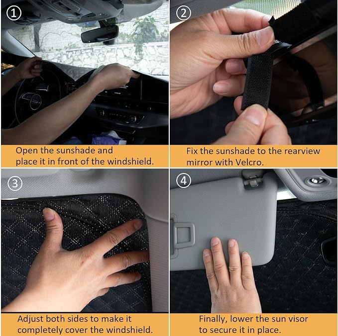 Car Windshield Sun Shade 5 Layers Thick - Image 6