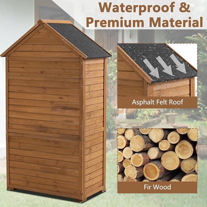 39.56"x 22.04"x 68.89" Outdoor Storage Cabinet - Image 8