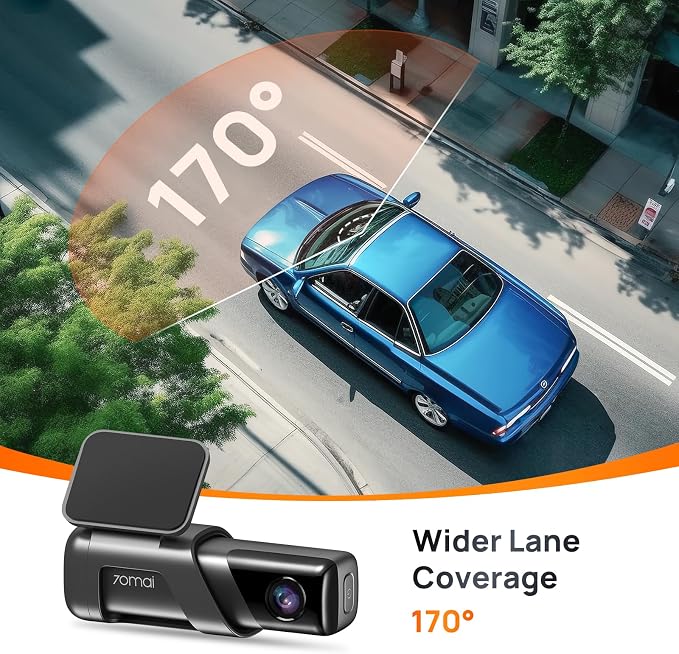 70mai Dash Cam M500, 2.7K Dash Cam Front, Dash Camera - Image 8