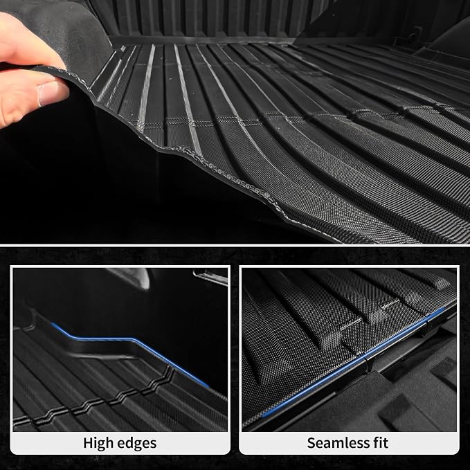 OEDRO Truck Bed Mat Fit for 2024 2025 Toyota Tacoma 5FT, TPE All Weather 2024 - Image 4