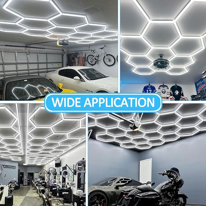 tewei Hexagon LED Garage Lights - Image 6
