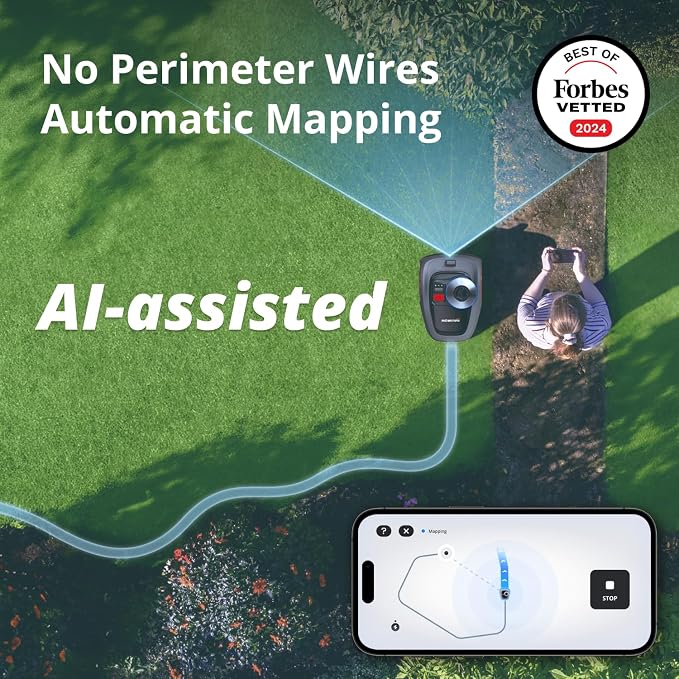 Segway Navimow i110N Robot Lawn Mower Perimeter Wire Free 1/4 Acre RTK+Vision - Image 3