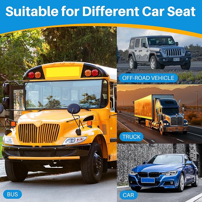 X Large Car Seat Cushion for Driving, Mprove Driving Vision/Posture, Truck Seat - Image 5