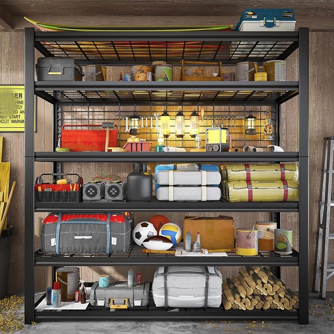 REIBII 84" H Garage Shelving, 6-Tier Storage Shelves Heavy Duty Loads 3500LBS - Image 4