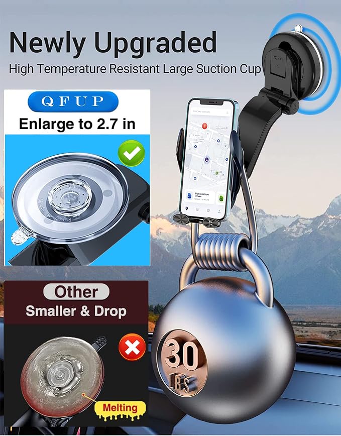 Wireless Car Charger Mount, Fast Charging Auto Clamping 15W Intelligent Dual - Image 2