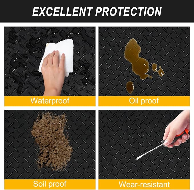 7.5x25 FT Garage Floor Mat, Updated 2.8mm Thicked Flooring Roll - Image 5