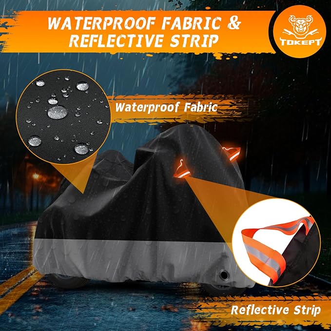 Trike Motorcycle Cover, Outdoor Waterproof Vehicle Cover - Image 4