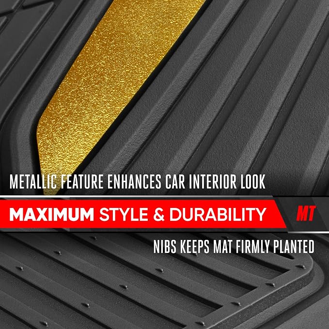 Motor Trend ChromeTech Car Floor Mats Full Set - Image 6